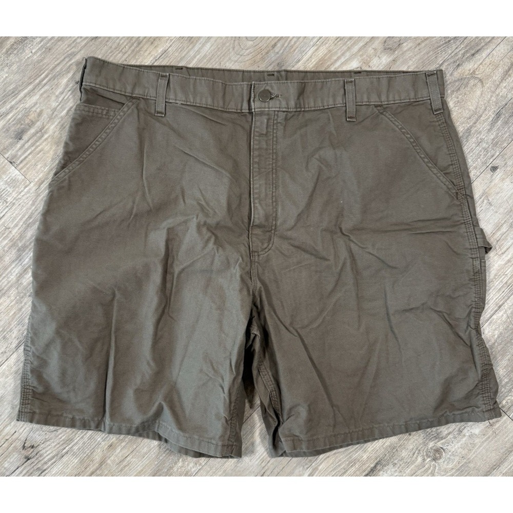 Vintage Y2K Carhartt Canvas Carpenter Work Shorts B144 LBR Men's 42x7.5 Workwear